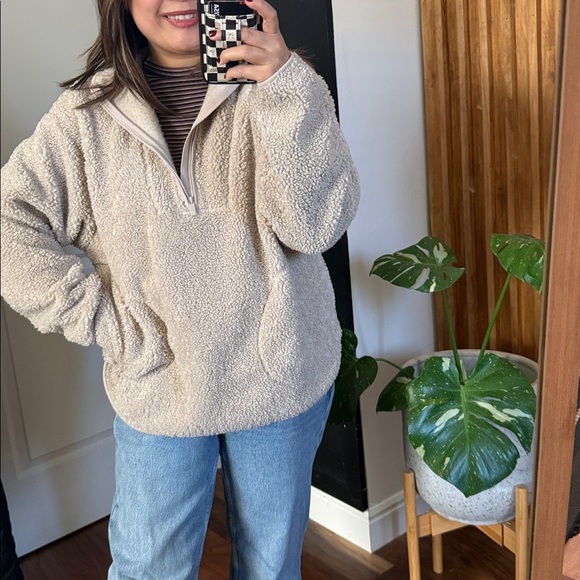 Haven Well Within Sherpa Half Zip Hoodie. Size M - Picture 4 of 9